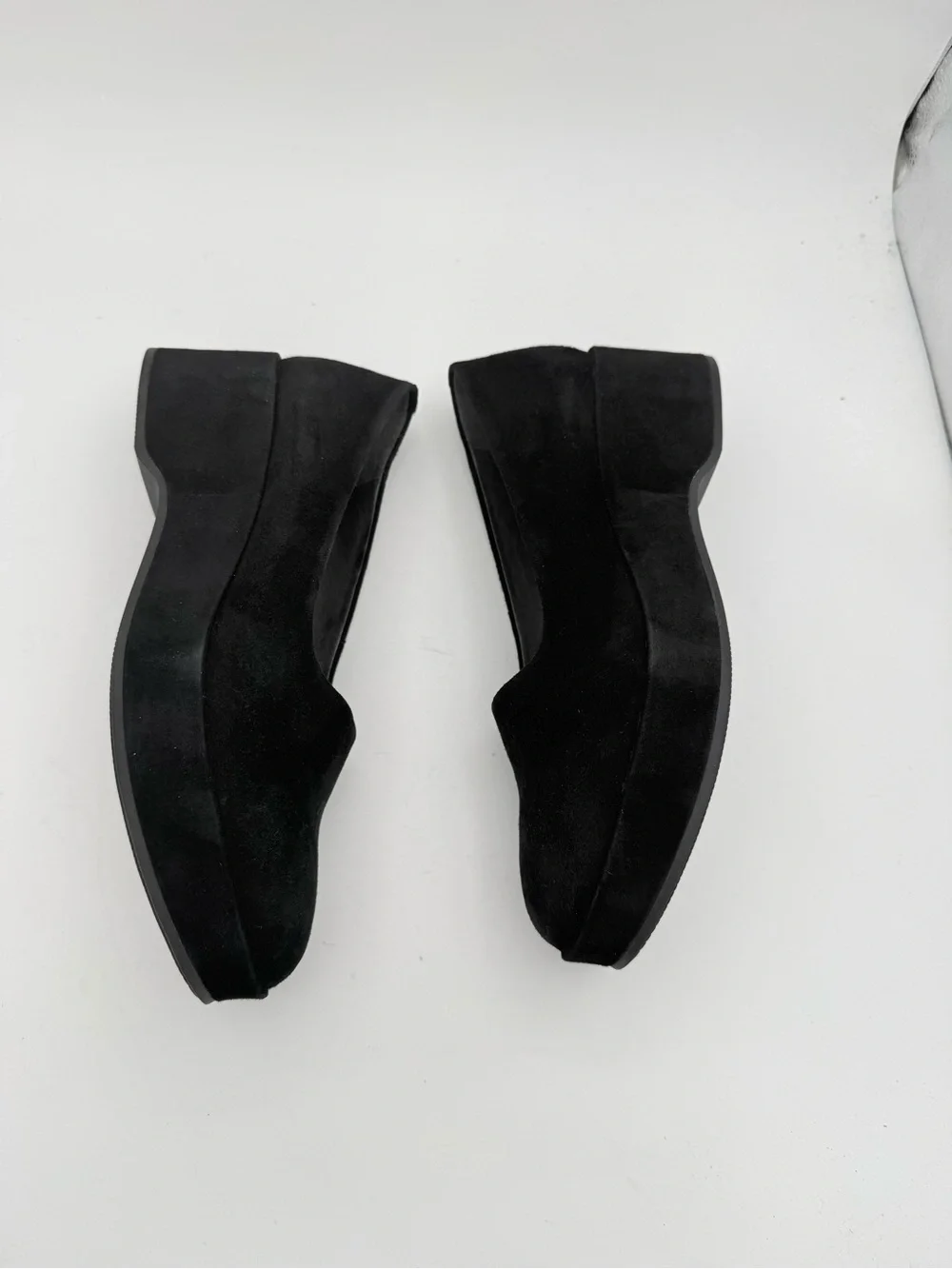 Camper - women’s Sisea black suede leather platform Wedge slip on shoes SZ 9 /39